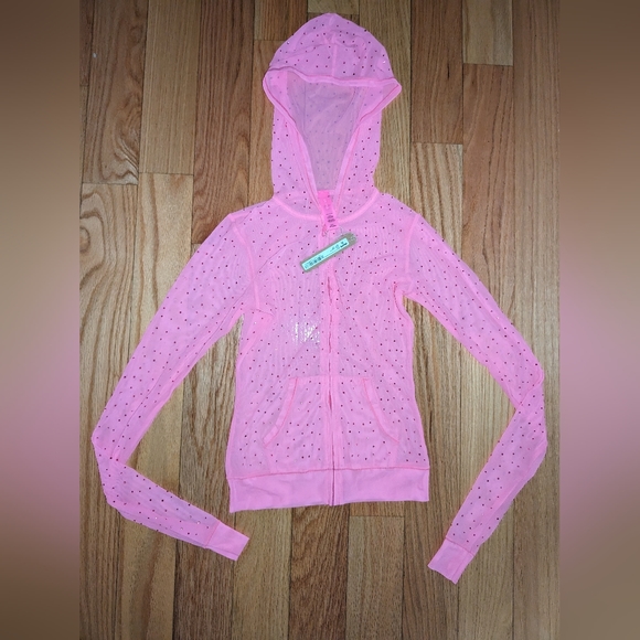 NWT SKIMS MESH RHINESTONE COVER UP 2 PIECE SET IN TAFFY - Picture 4 of 6